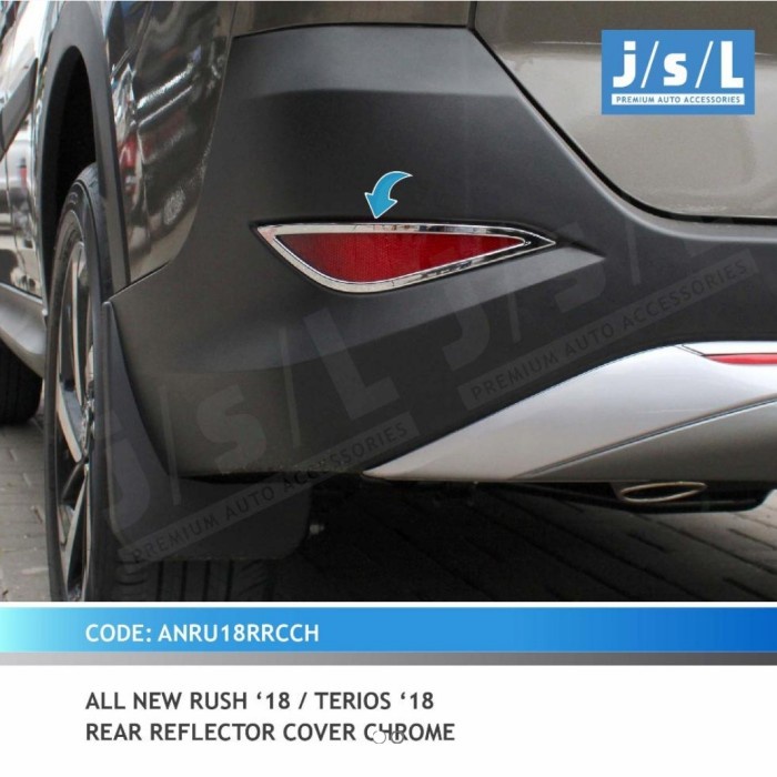 PAKET All NEW RUSH TERIOS 2018 2021 GARNISH REFLEKTOR REAR REFLEKTOR LIST LIMITIED