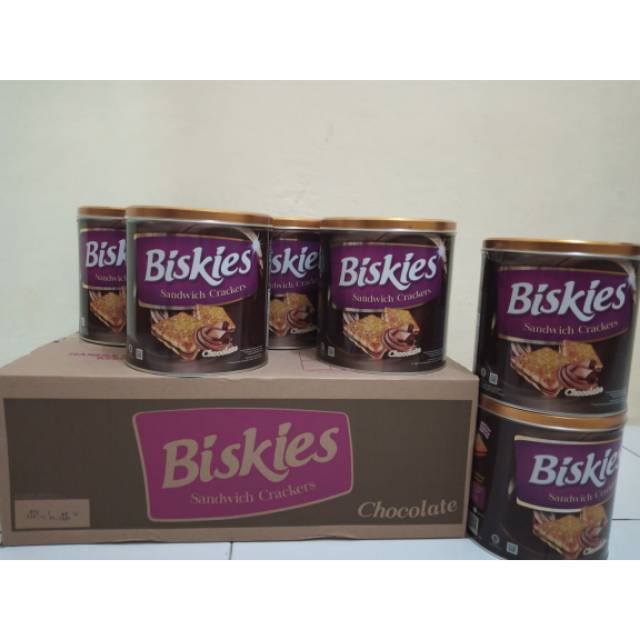 Biskuit Biskies isi 6 kaleng sekarton