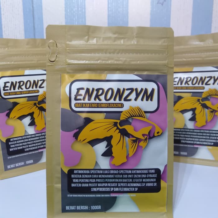Obat Enro / Obat Penyakit Enro Enronzym Kemasan 100gr