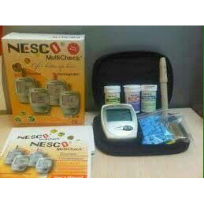 Jual Alat Nesco Multichek 3in1 ( Gula, Asam urat,cholesterol) Indonesia