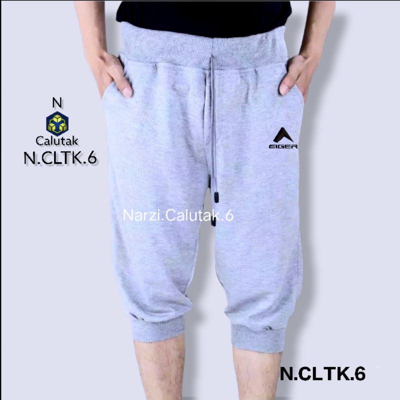 Narzi shop Celana Pendek 3/4 Pria Wanita Jogger Olahraga Jogging Lari Sepeda Pants Pria