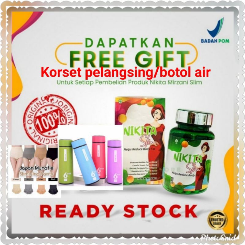 Nikita slim (FREE GIFT) slimming kapsul BPOM HALAL hokkyshop