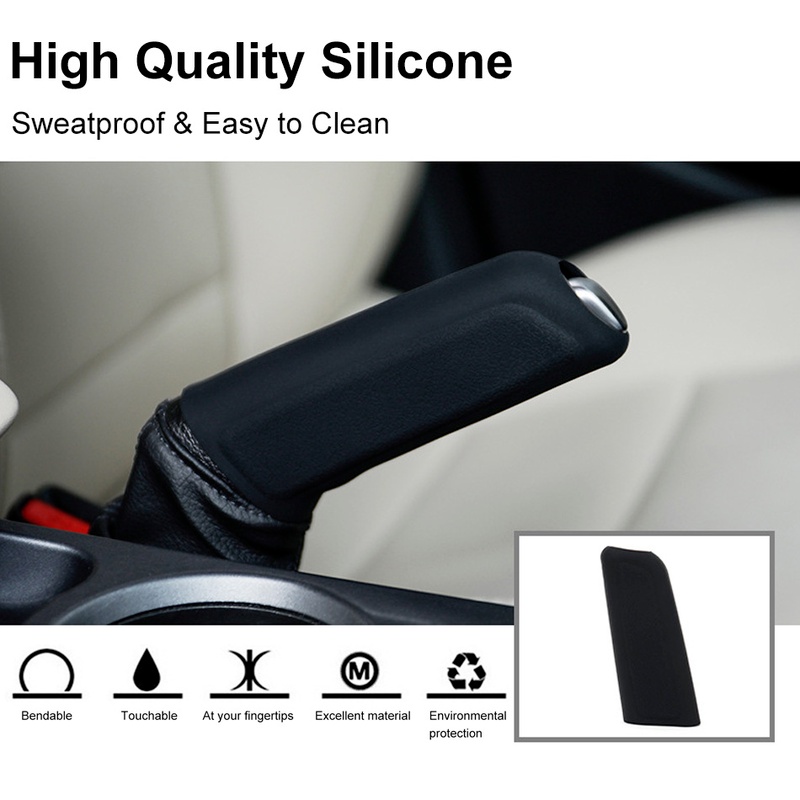 Silicone Gear Shift Non Slip Grip Handle Case Penutup Rem Tangan Tahan Aus Non-Slip Untuk Aksesoris Interior Mobil