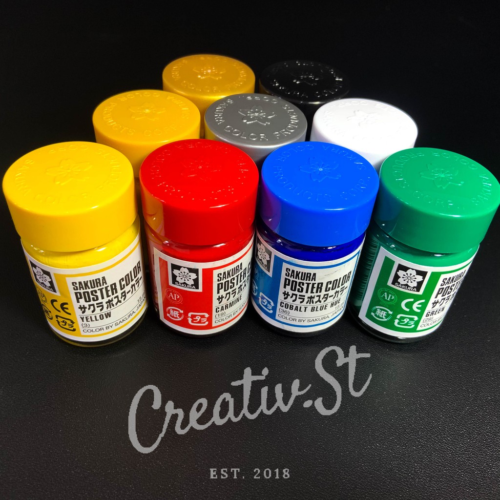 

H7Y Sakura Cat Poster 15 Ml Poster Color Paint