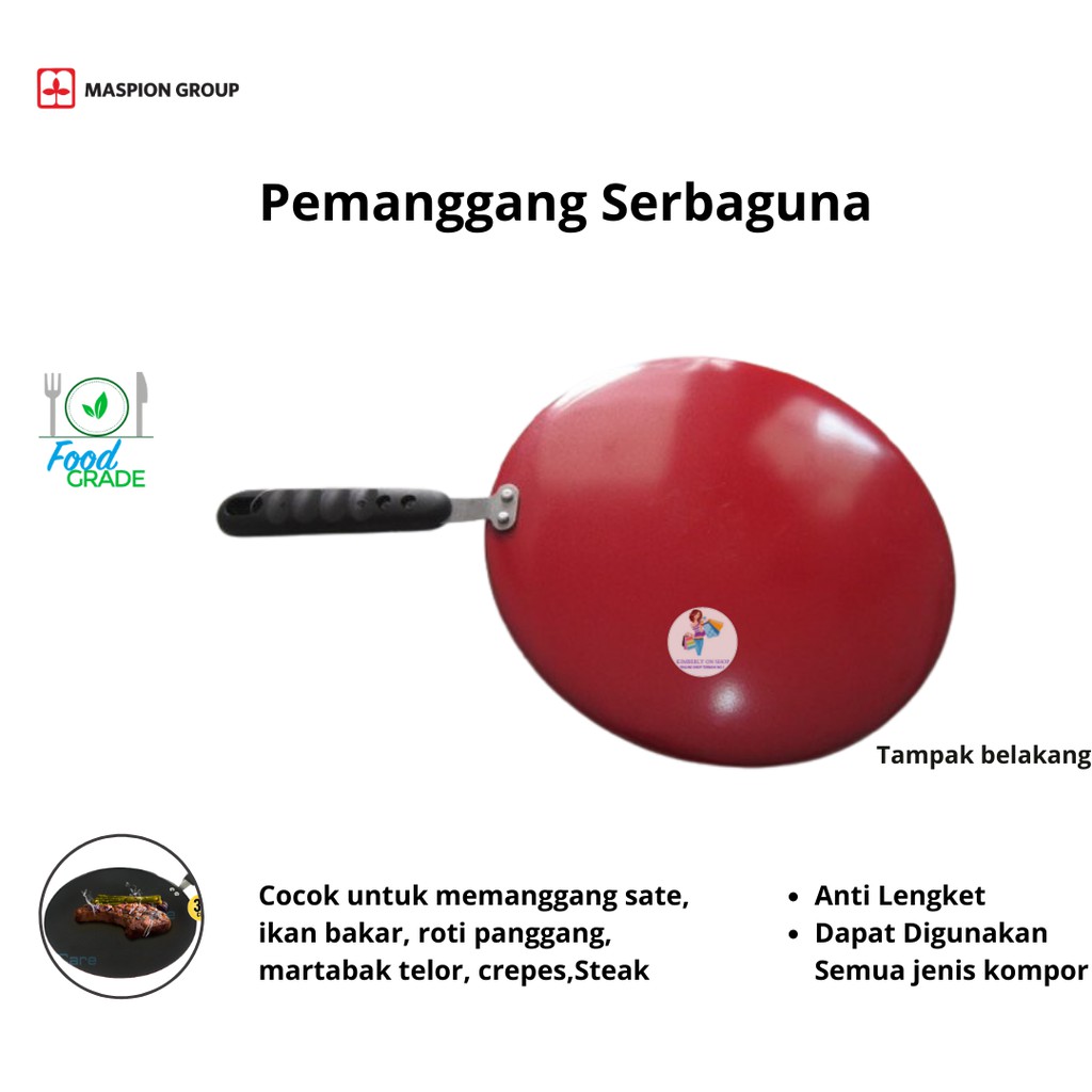 Alat Pemanggang Serbaguna SUPRA Round Grill Pan 30cm