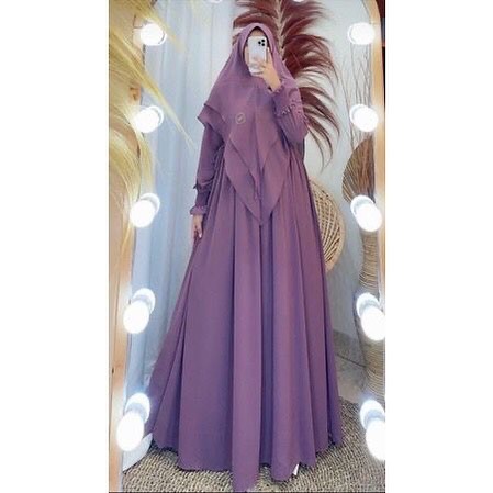 gamis syari wanita/ gamis syar'i bahan ceruty babydoll/ syari mewah/ syari mewah terbaru 2023 lebaran/ syari/ syari set/ syar'i/ syari ceruty/ syar'i mewah