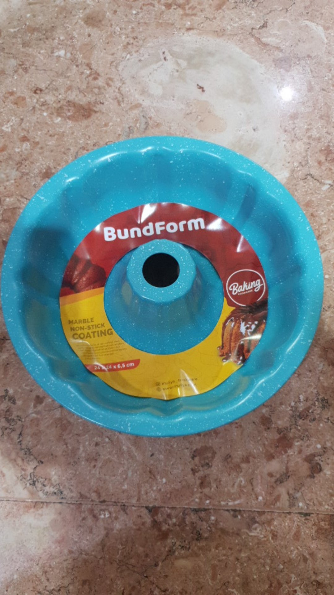 Loyang Tulban / Bundform Marble Warna 24 Cm