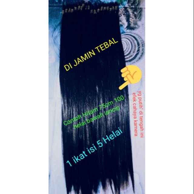 Rambut sambung Human Hair asli rambut manusia