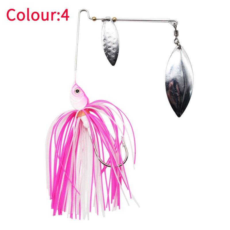 1Pc Umpan Pancing Spoon Spinner Fishing Lure Metal Sequin Klasik 15.6g Hias Bulu Wobbler Untuk Ikan Bass