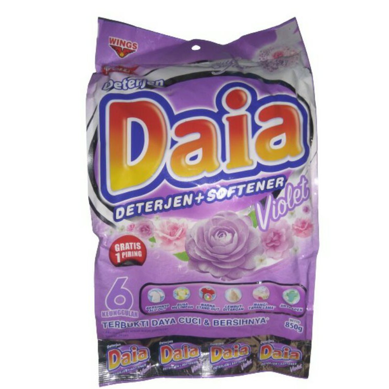 DAIA Sabun Deterjen  850g (GRATIS 1 PIRING BENING)