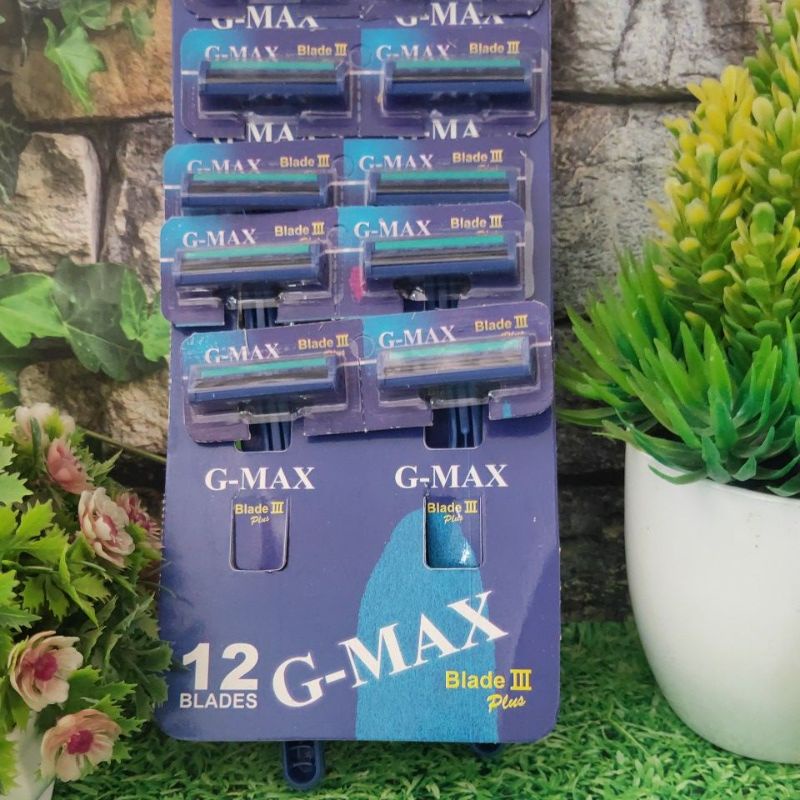 pisau cukur jenggot GMAX kumis 3mata pisau