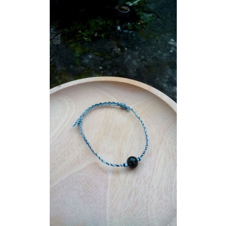 gelang tali jalada batu hijau tua gelang tali couple gelang handmade gelang tali handmade gelang tal