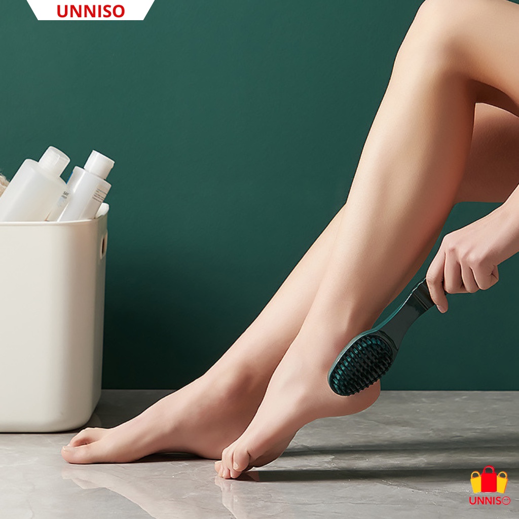 UNNISO - Brush Heel File Kalus Penggosok Kaki 2 Sisi