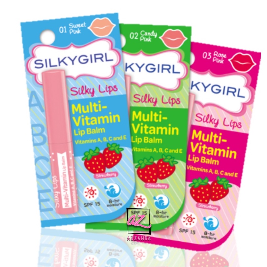 SILKYGIRL Multivitamin Lip Balm Sweet Pink | Rose Pink | Candy Pink