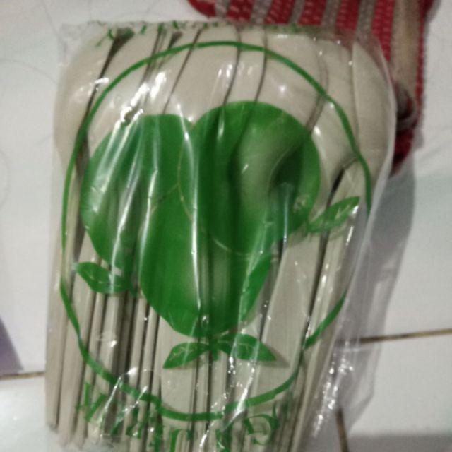 Sendok Makan Plastik Panjang Tiga Jeruk Isi 100pc