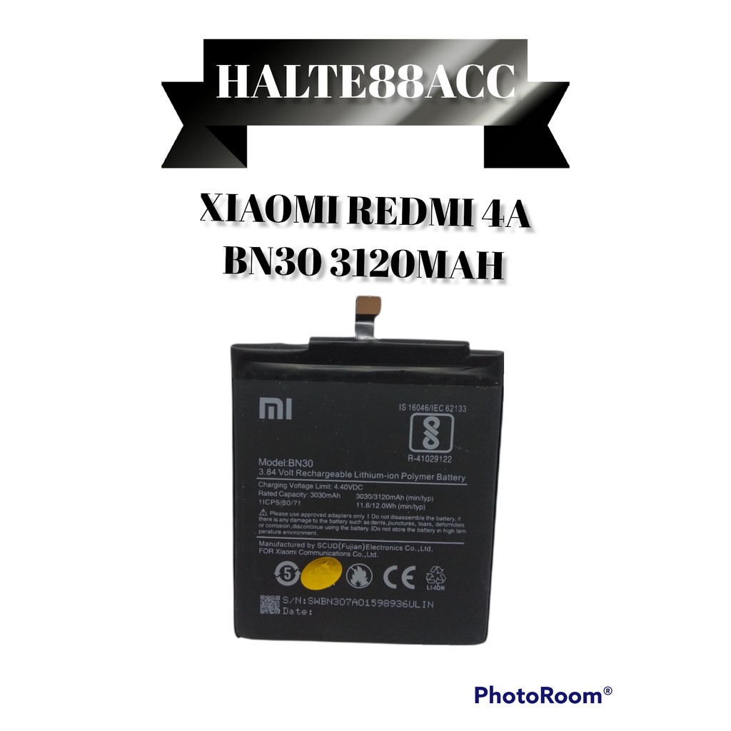 BATERAI ORIGINAL XIAOMI REDMI 4A BN30 / BATRE REDMI 4A