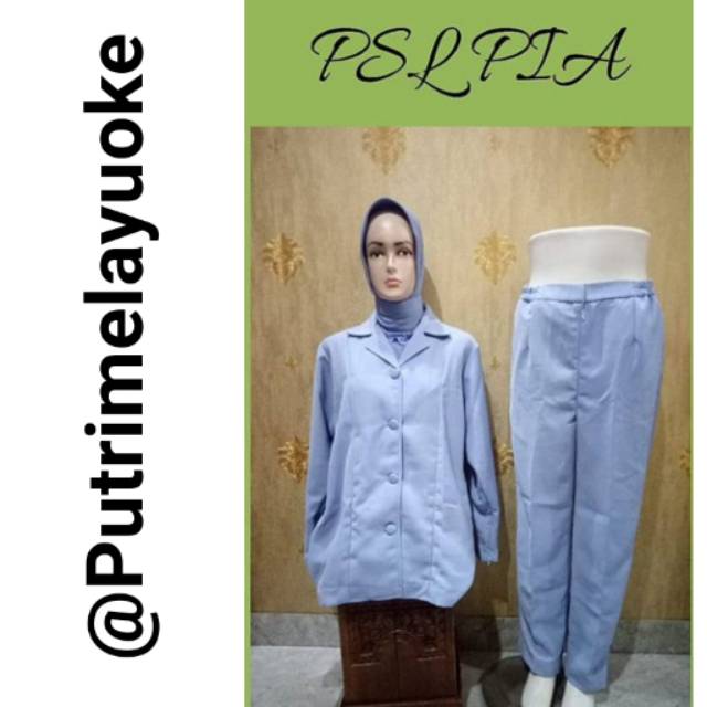 Baju PSL Pia set bahan lapidus (3in1)