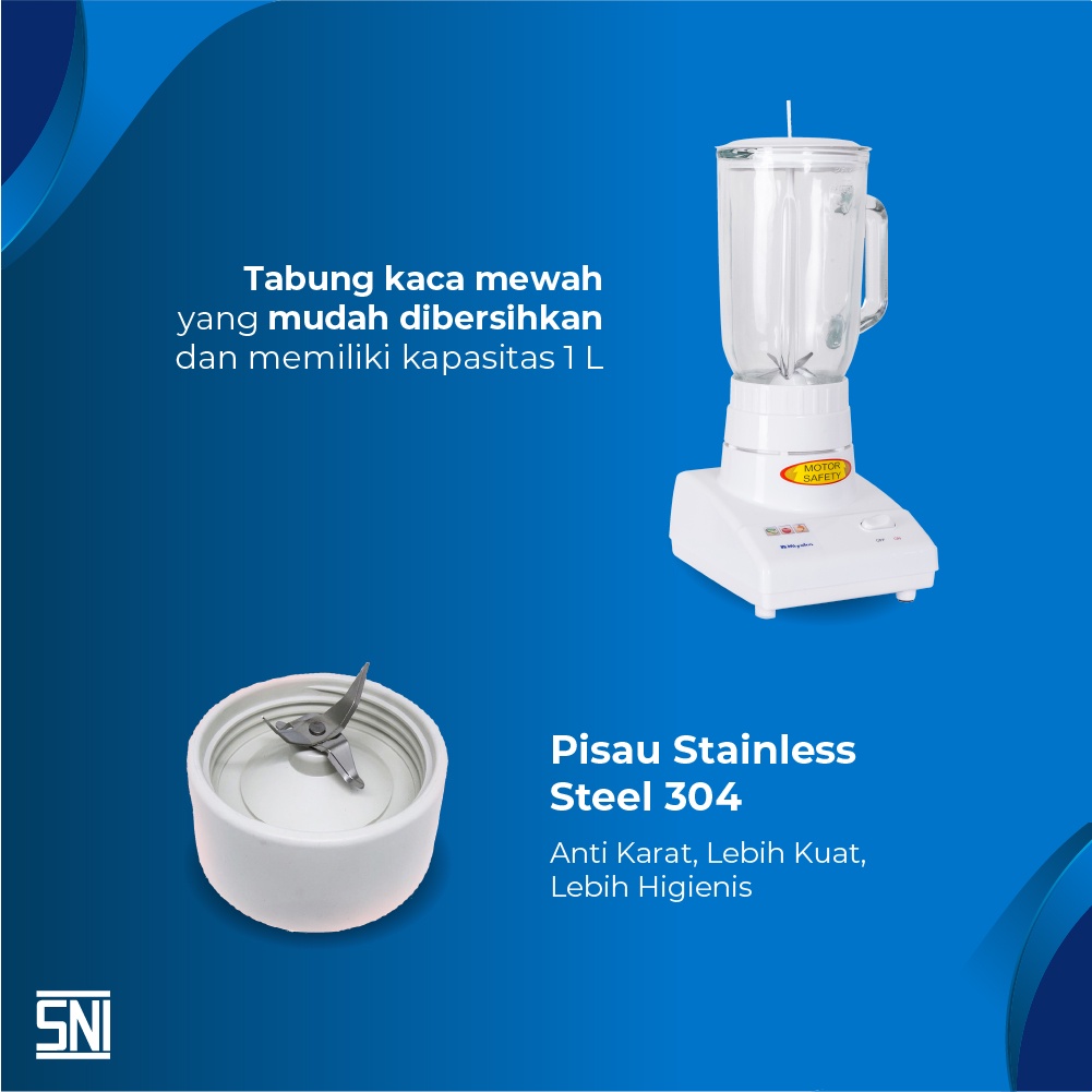 Miyako Blender Kaca 3 in 1 - BL102GS