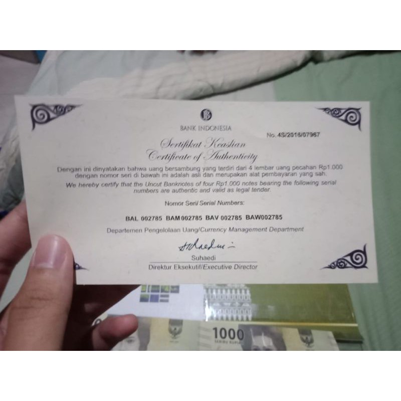 uang sambung 4x/uncut