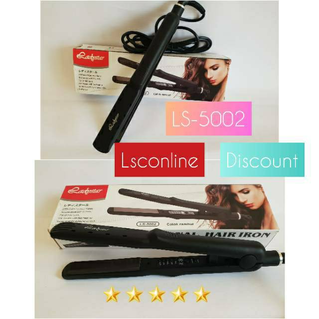 Ladystar Ls 5002 Alat Catok Rambut Keramik 2in1 Lurus Rebonding Curly Keriting Blow Original Murah