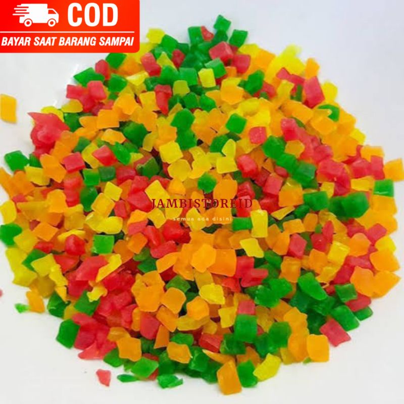 (JAMBISTOREID) JAMBI LANGSUNG KIRIM Topping Kue Sukade 100gram Bahan Baking Bumbu Masak Tabur diatas