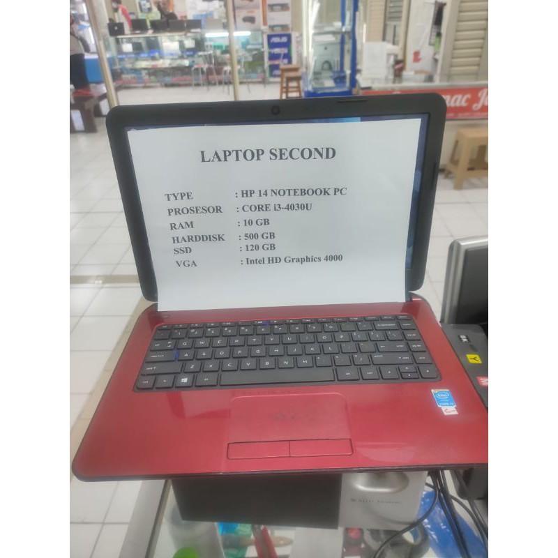 Jual laptop SECOND merk HP