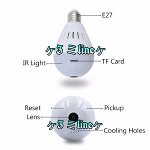 Unik IP Camera Wifi CCTV Wireless Light Bulb Lamp Spy Cam Kamera Bola Lampu Bohlam Camera Diskon