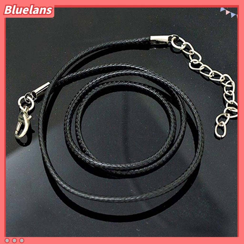 Bluelans 10Pcs / Set Kalung Choker Adjustable Bahan Kulit Imitasi Warna Hitam Untuk Pesta