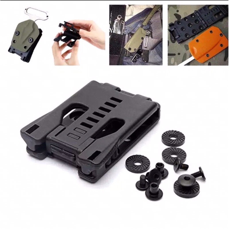 KYDEX HOLSTER SARUNG PISAU KLIP SURVIVAL MULTIFUNGSI KOBOY