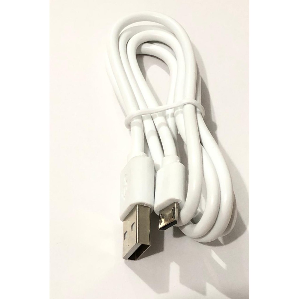 Kabel Data 3 Ampere Usb Charger Authentic Polos Putih Micro - Type C Support Fast Chargring