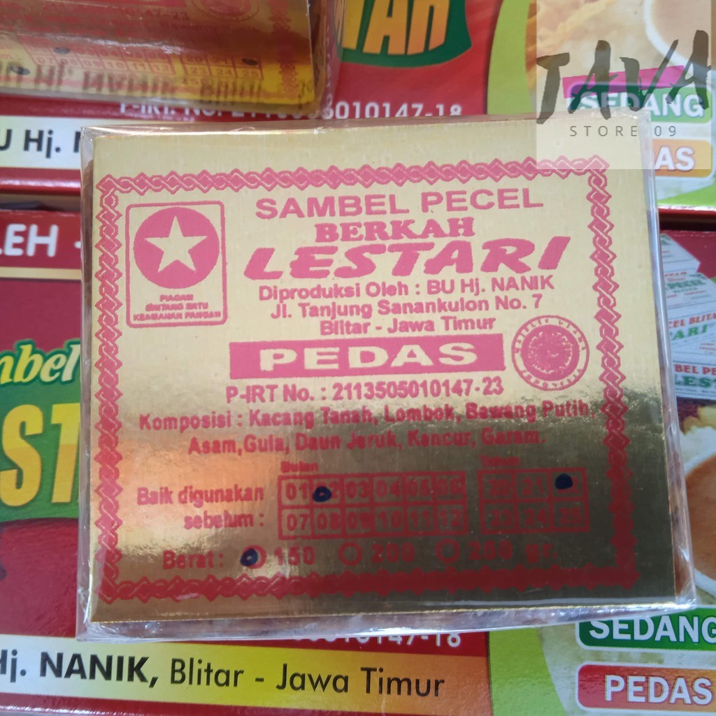 

SAMBEL PECEL LESTARI BLITAR 150 GRAM