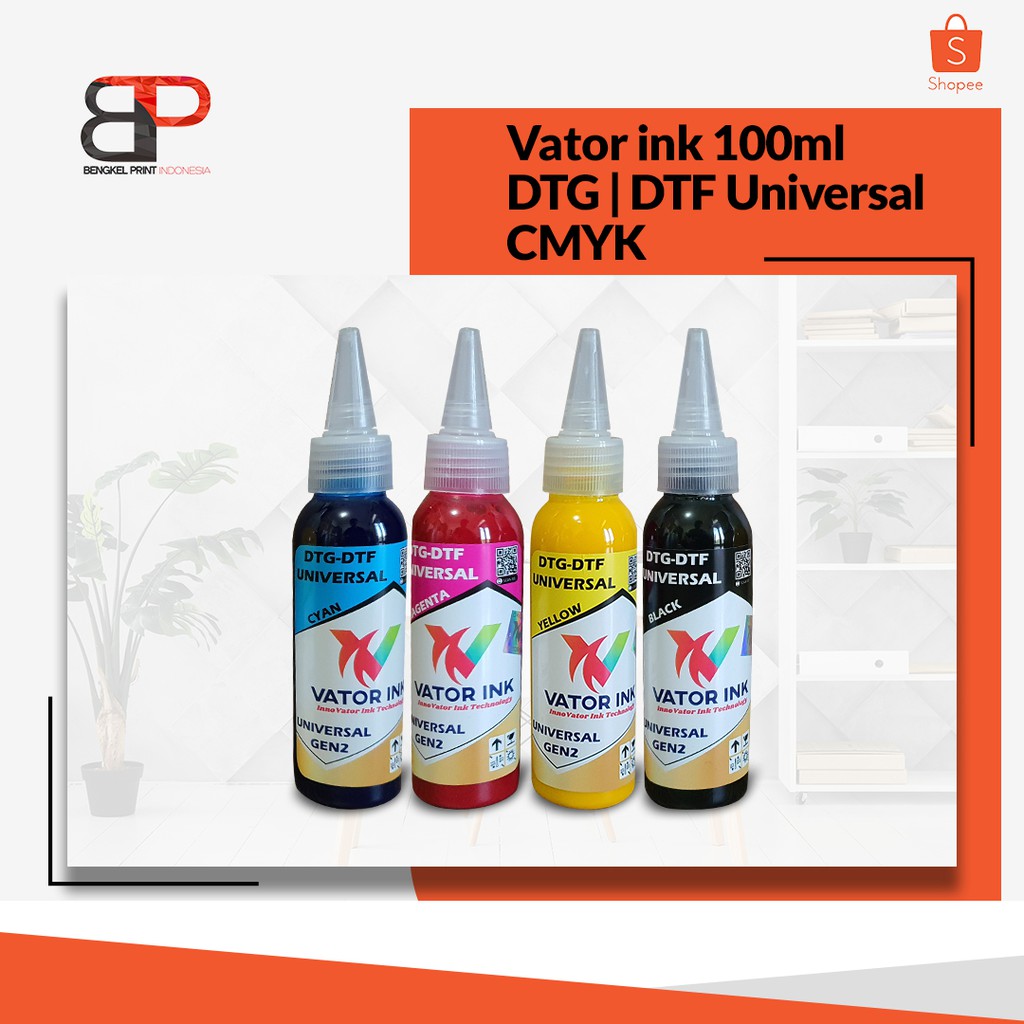 Tinta Vator Universal Gen 2 COLOR for DTG | DST | DTF 100ml