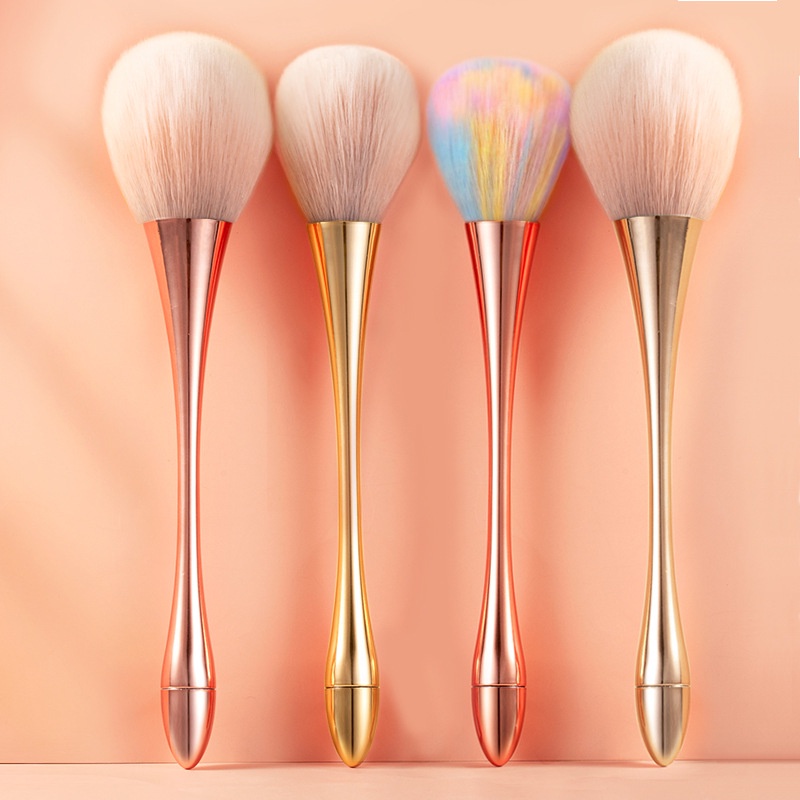 Kuas Make Up Powder Brush / Makeup Brush Blush On Mermaid Foundation / Kuas Kosmetik Bedak / Make Up Tools