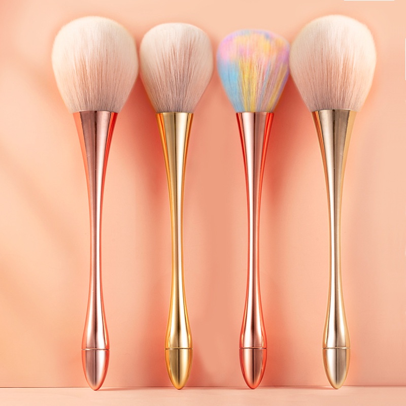 Kuas Make Up Powder Brush / Makeup Brush Blush On Mermaid Foundation / Kuas Kosmetik Bedak / Make Up Tools