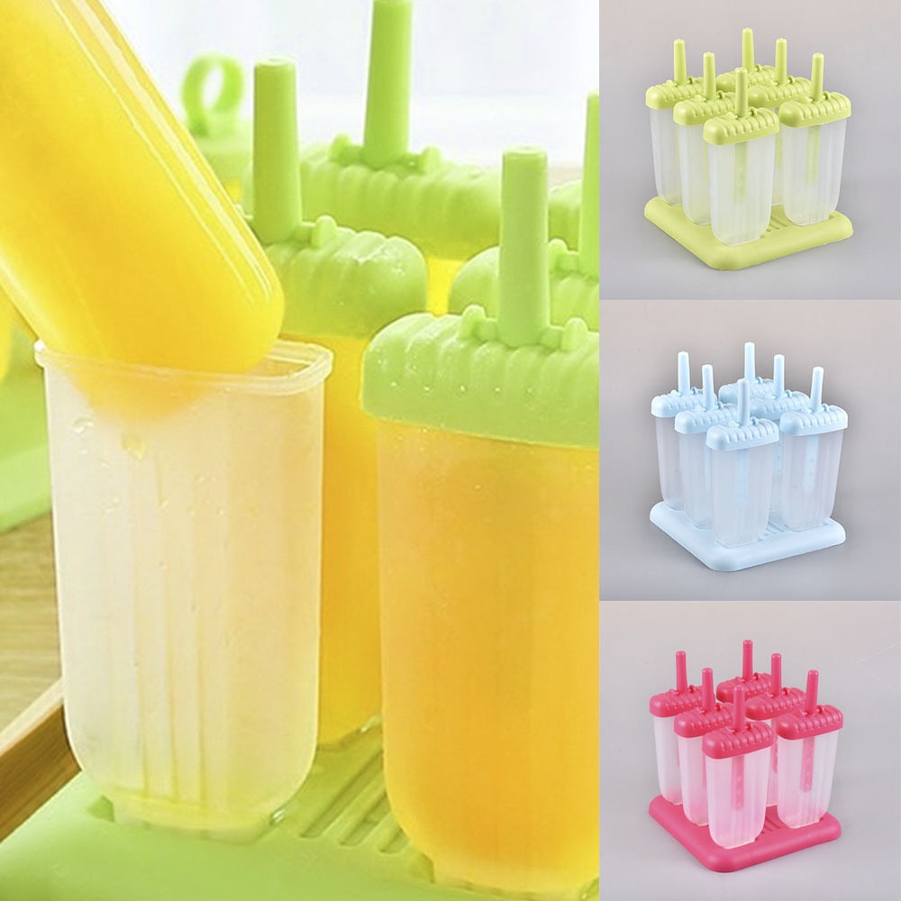 6pcs Cetakan Es Krim Popsicle DIY Untuk Musim Panas