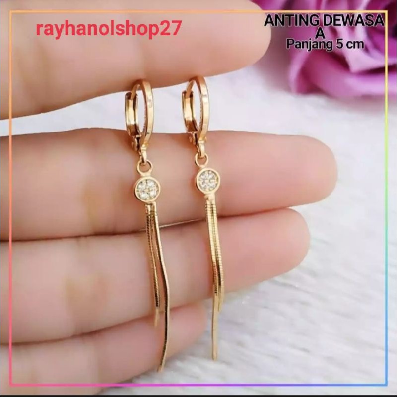 Anting Xuping Jurai anting wanita dewasa lapis emas 24k terlaris