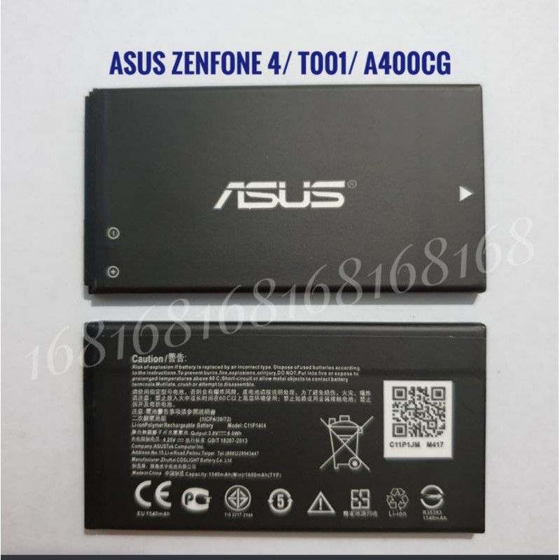 Baterai Batre Batu Asus Zenfone 4 A400CG T001 C11P1404 Original