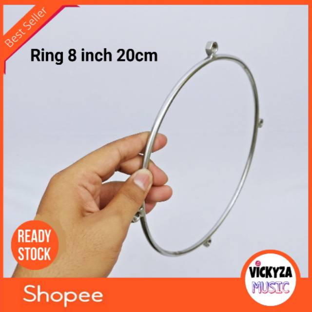 Ring 8 inch Tam Ketipung Kendang Kempul Drum Dumbuk Tumbuk Darbuka