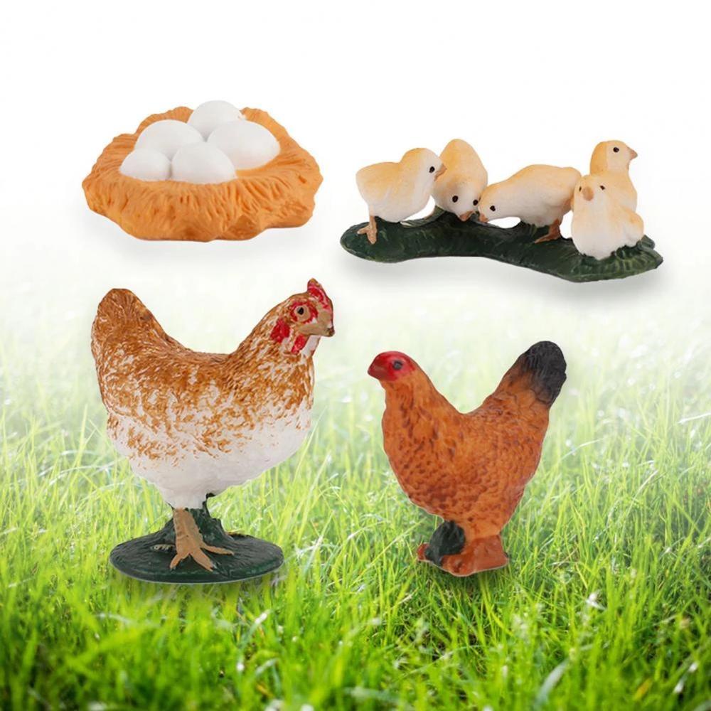 Needway Life Cycle Figure Science Kids Swan Model Hen Miniatur Mainan Edukasi Cycle Bebek Figurine