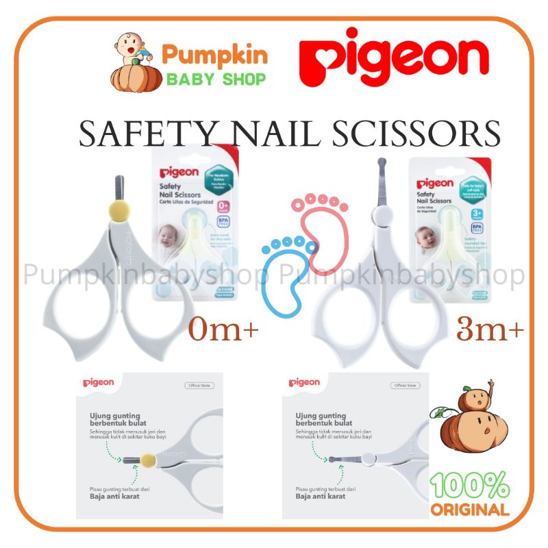 PIGEON Baby Safety Nail Scissors - Gunting Kuku Bayi