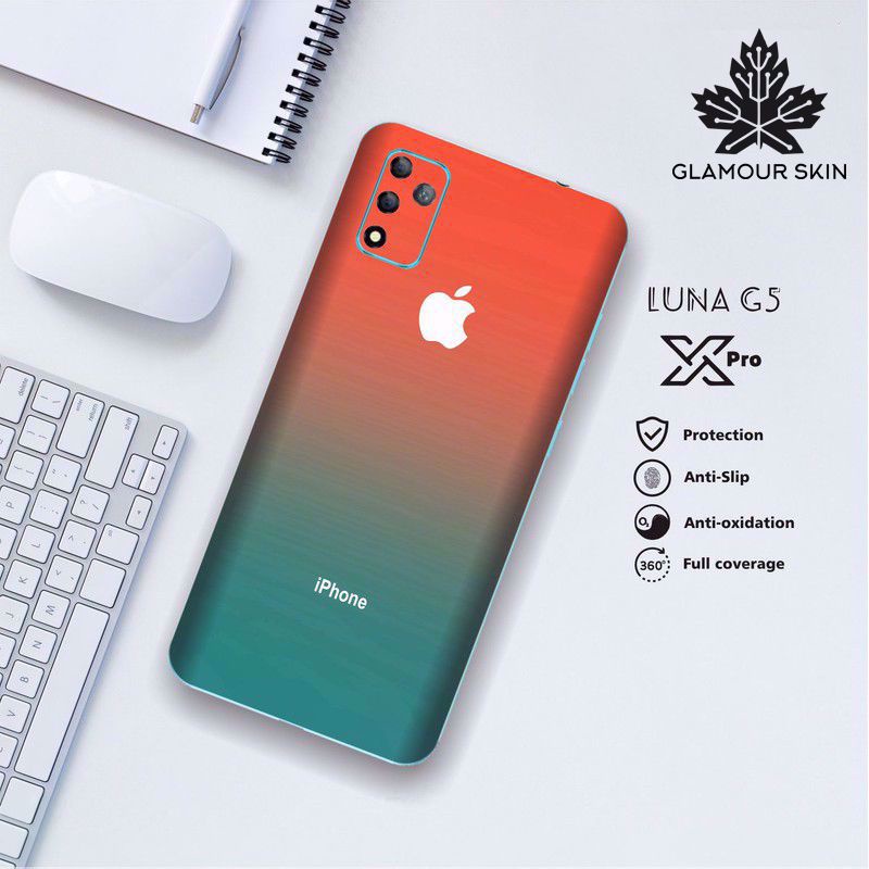 *(Dapat2PCS)* LUNA X PRO (G5) Garskin Case/Stiker Protector Motif ORANGE