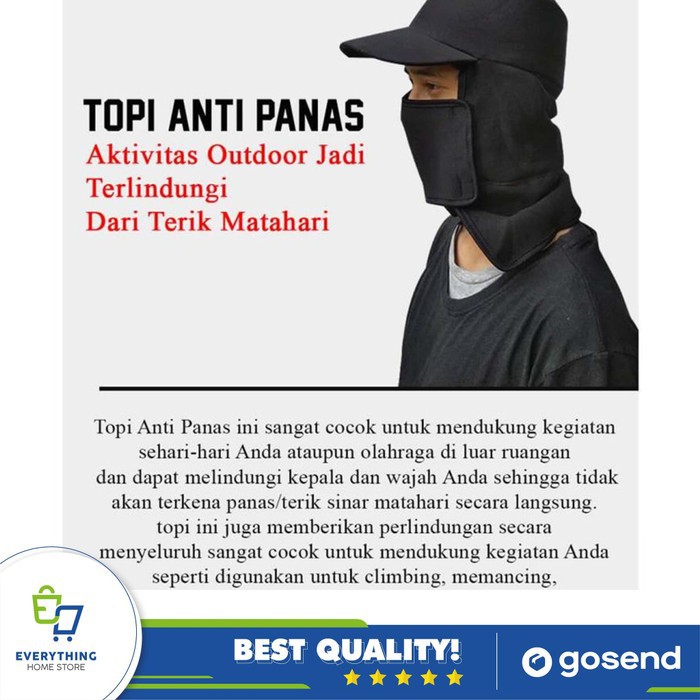 Topi Berkebun Outdoor Anti UV Matahari gardening hat anti gosong