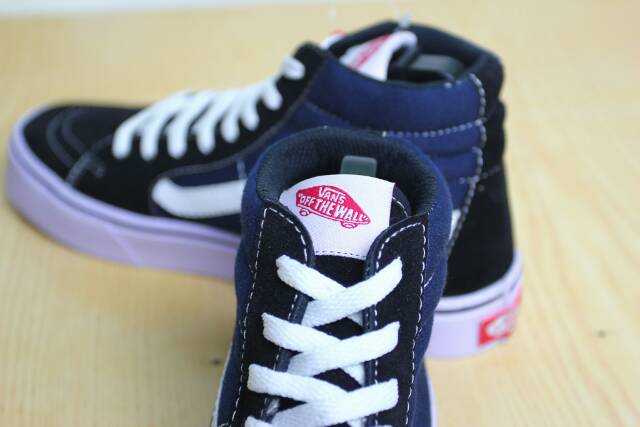 [COD] PREMIUM QUALITY! Sepatu Vans Sk8 Hi - Hitam / Hitam kombinasi navy / Full Hitam / Full Putih