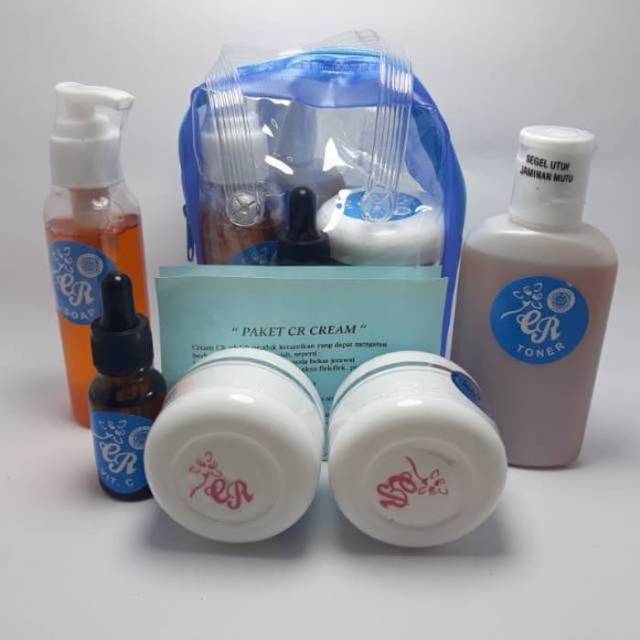 PAKET CREAM CR ORIGINAL TAS BIRU 5in1