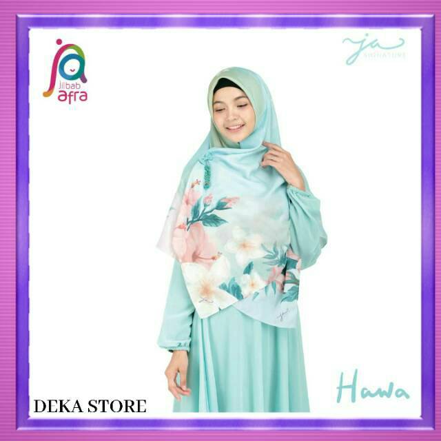 JilbabArfa signature motif hawa scarf segiempat - hijab printed