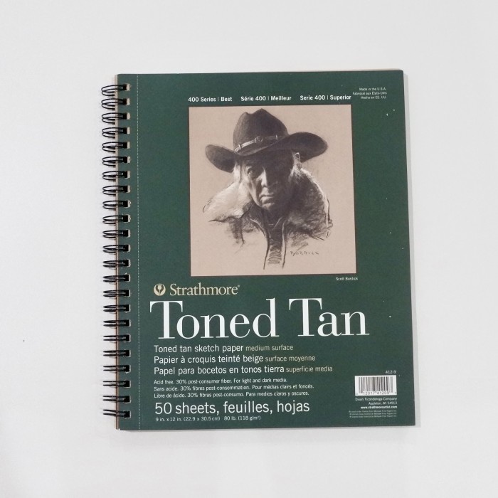 

(BISA COD) Strathmore Toned Tan Sketchbook 9x12"