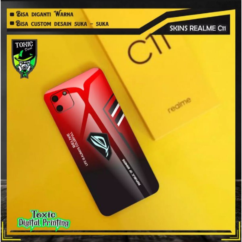 garskin Rog realme C11 bisa custom motif via chat