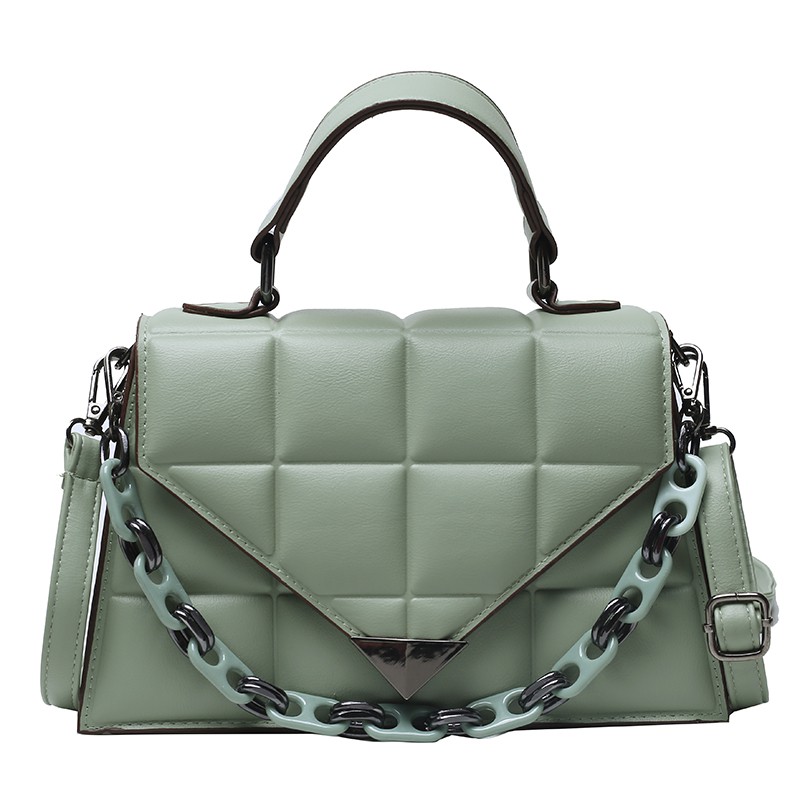 TAS IMPORT FASHION SELEMPANG 3676 PREMIUM RANTAI-GREEN