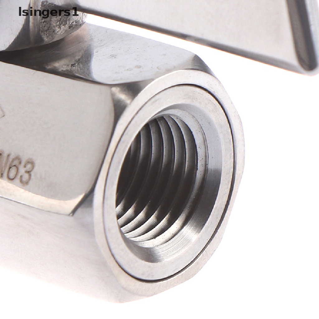 (lsingers1) Katup Bola Mini NPT Male / Female Bahan Stainless Steel 304 Ukuran 1 / 4 &quot;