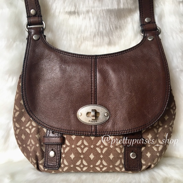 TAS FOSSIL MADDOX PECAN FLAP CROSSBODY